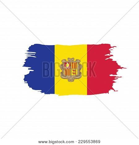 Andora Flag, Vector Illustration On A White Background