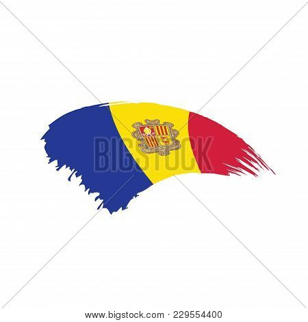 Andora Flag, Vector Illustration On A White Background