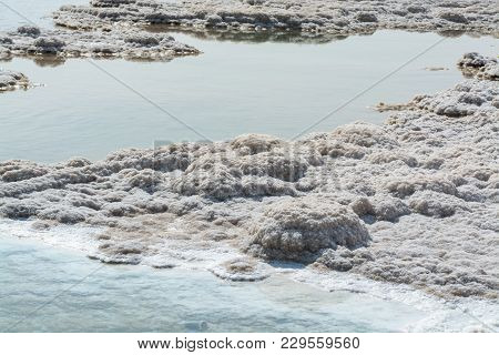 Lowest Salty Lake In World Below Sea Level Dead Sea, Full Of Minerals Near Luxury Vacation Resort Ei