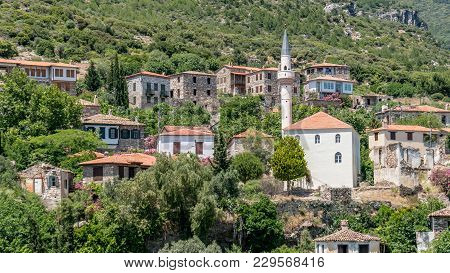 Doganbey, Turkey - May 2016: Panoramic Scene Of Historical Doganbey Village In Aydin City