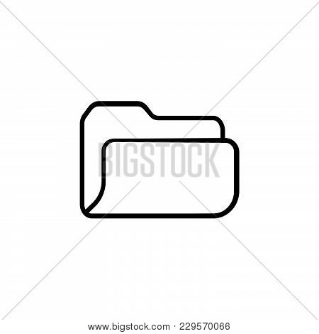Folder Icon. Vector Illustration Symbol (sign) Archive