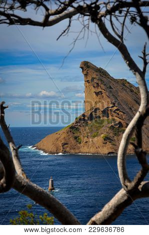 Rock Of The Beak Of The Eagle Above The Sea At La Ciotat