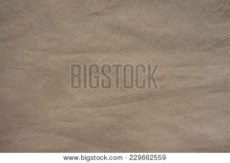 Fabric In Light Shade Of Yellowish Brown From Above