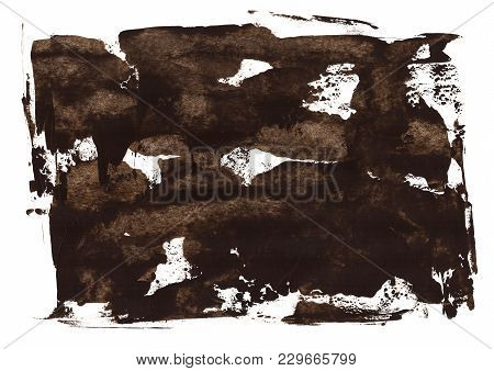 Brown Knife Acrylic Texture Painting Art On Paper, Abstract Background, Splashing, Paint, Ink, Drop,