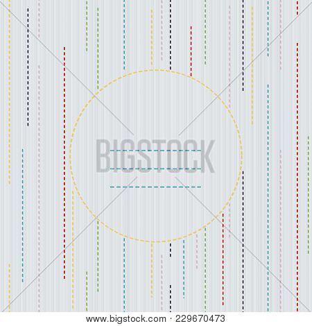 Sashiko Texture With Copy Space. Kimono Pattern. Text Frame. Abstract Seamless Texture. Classic Japa