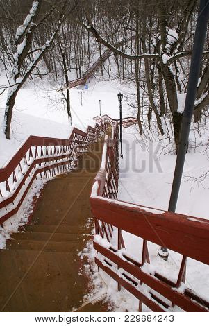 The Steps In The Golosov Ravine In Kolomenskoye