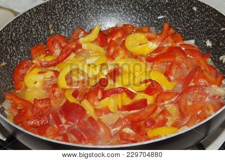 Pepper food - traditional dish of italian cuisine. Italian cuisine concept.