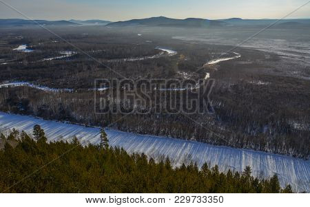 Winter Scenery Of Mohe County, China