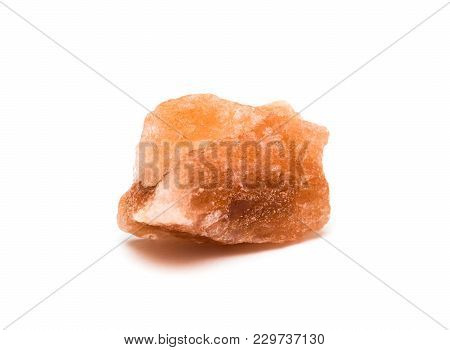 Halite - Also Known As Rock Salt Mineral Isolated On White Background