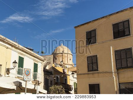 View Of The Cupola Of The Santo Spirito Church In Ortigia