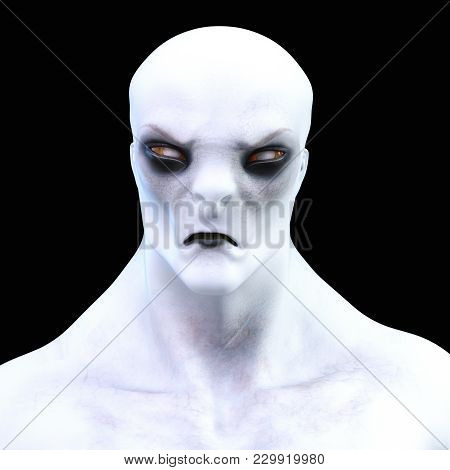 Digital 3D Illustration Of A Creepy Creature