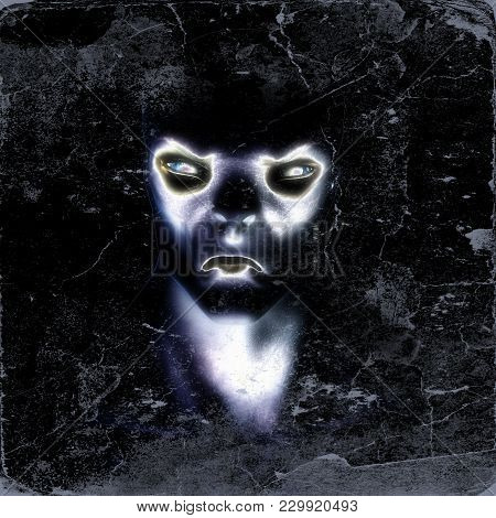 Digital 3D Illustration Of A Creepy Creature