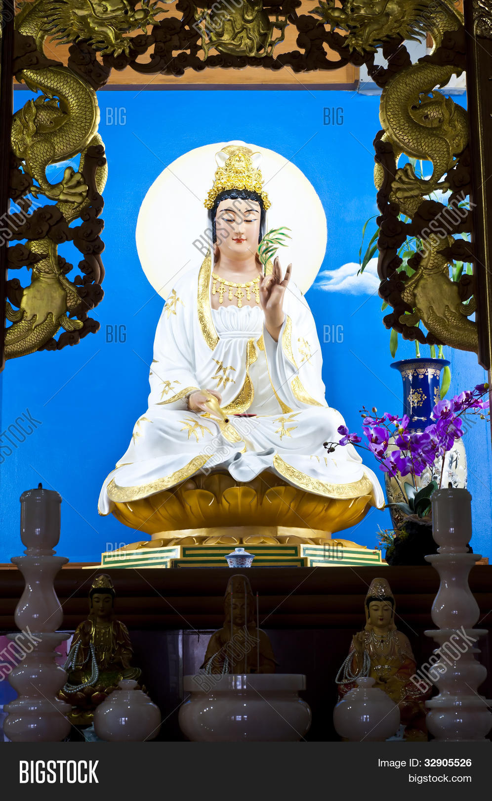 Quan Yin Statue On Image & Photo (Free Trial) Bigstock
