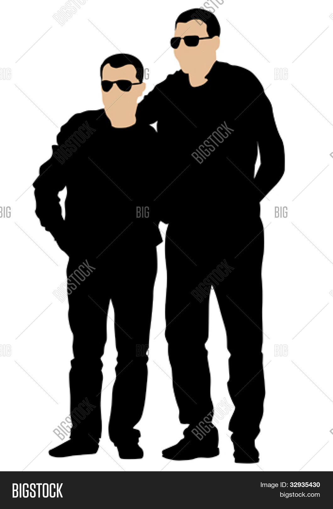 Vector Image Two Men Vector & Photo (Free Trial) | Bigstock