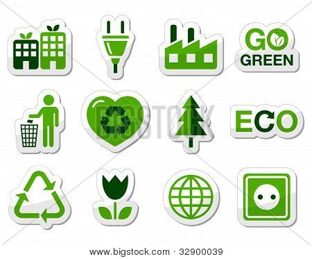 Zelená / eco ikony