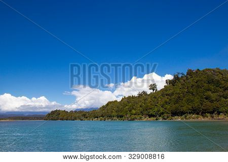 View Of Okarito Lagoon, West Coast Of New Zealand