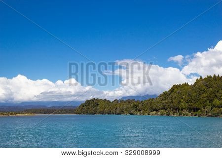 View Of Okarito Lagoon, West Coast Of New Zealand