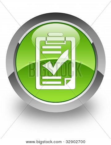 Checklist glossy icon