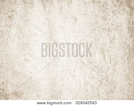 Cream Concreted Wall For Interiors Or Outdoor Exposed Surface Polished Concrete. Cement Have Sand An