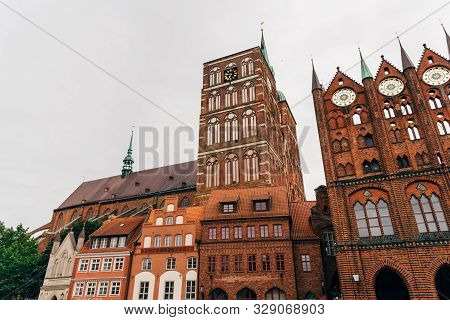 Scenic View Of The Old Town Of Stralsund