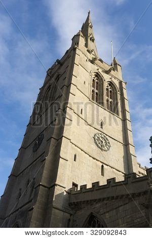 Oakham, United Kingdom. October 19, 2019 - All Saints Church In Oakham Uk