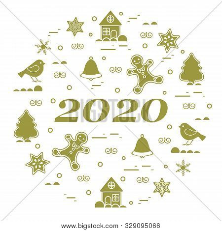 Happy New Year 2020 Vector Photo Free Trial Bigstock
