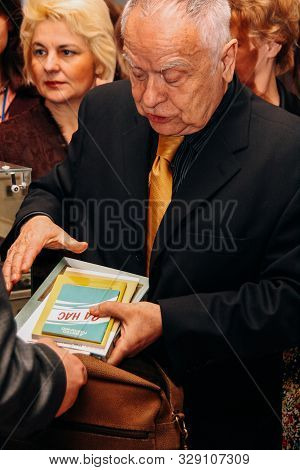 Zbarag, Ternopil / Ukraine - February 20 2009: Ukrainian Poet, Translator, Scriptwriter, Culturologi