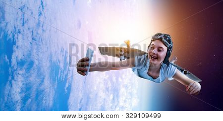 Fly with self-made plane wing