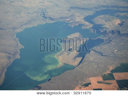 Large Lake Aerial View