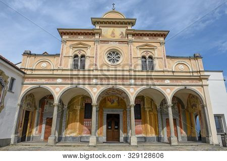Madonna Del Sasso, Medieval Monastery At Locarno In Switzerland