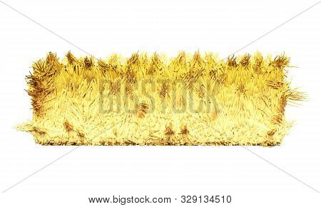 Bale On White Background Hay Bale 3d Render