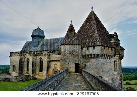 Chapel Of The Biron Castle In The Dordogne