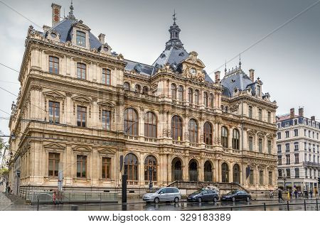 Palais De La Bourse (palace Of Commerce) In Lyon, France