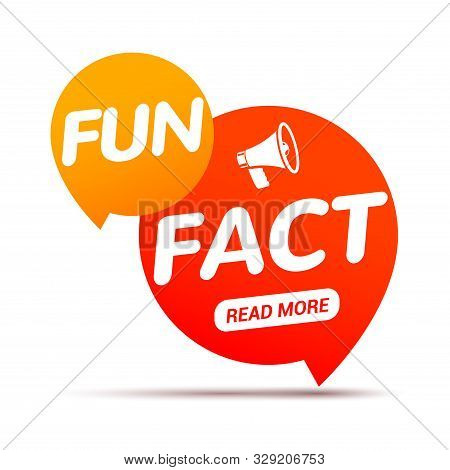 Fun Fact Typography Bubble. Did You Know Knowledge Design Text Message Phrase Information