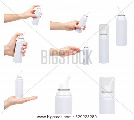 Nasal Spray With Sea Water, Set And Collection.