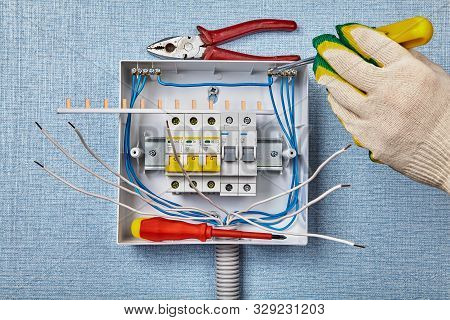 Consumer Unit Or Cu Are Replace For New Since Old Is In A Poor Condition. Installing An Automatic Ci