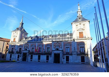 The Old Town Hall (casa De La Villa) And The House Of Cisneros (casa De Cisneros) At Plaza De La Vil