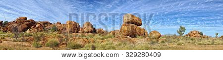The Devils Marbles Are Large Granitic Boulders