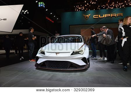Frankfurt, Germany, September 10-2019: Cupra E-racer Iaa 2019