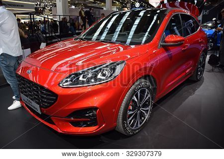 Frankfurt, Germany, September 09-2019: Ford Kuga Plug-in Hybrid Iaa 2019