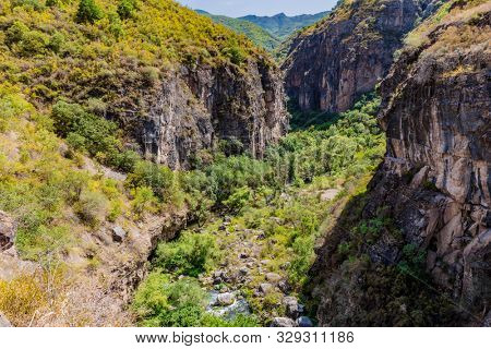 Satanayi Kamurj Canyon of the vorotan river near Tatev landmark of Syunik province Armenia eastern Europe