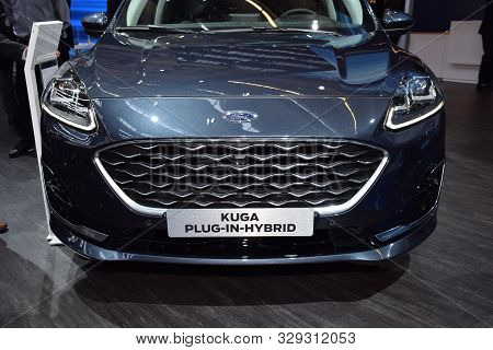 Frankfurt, Germany, September 09-2019: Ford Kuga Vignale Plug-in Hybrid Iaa 2019