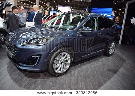 Frankfurt, Germany, September 09-2019: Ford Kuga Vignale Plug-in Hybrid Iaa 2019