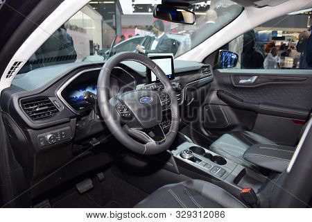 Frankfurt, Germany, September 09-2019: Ford Kuga Vignale Plug-in Hybrid Iaa 2019