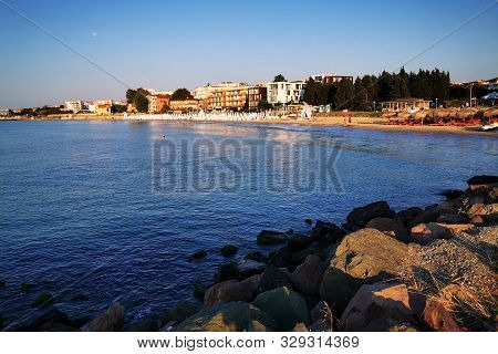 Bulgarian Black Sea In Ravda Village