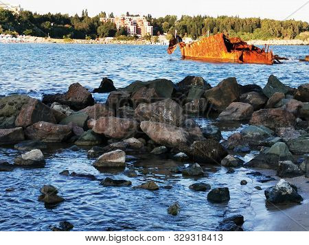 Bulgarian Black Sea In Ravda Village