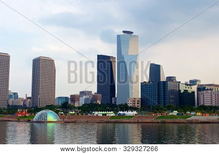View To Yeoeuido Buildings From The Hang River
