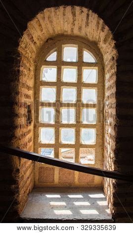 Istanbul, Turkey - September 5th 2019. A Window In The Ramp Between The Upper And Lower Floors In Ay