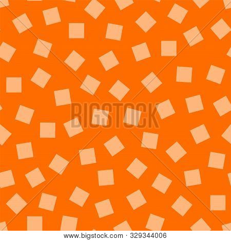 Vector Seamless Simple Colorful Pattern. Bright Stylish Texture With Randomly Disposed Squares. Repe
