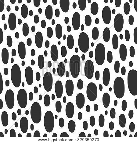 Vector Seamless Monochrome Pattern. Vector Hand Drawn Scandinavian Style Illustration Design.